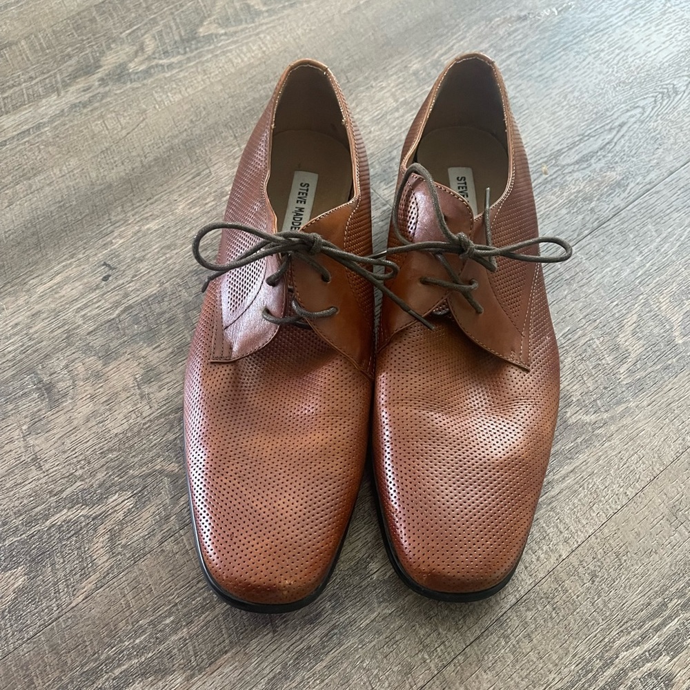 Steve Madden Mens  Shoes Size 12 Havin Perforated Oxford